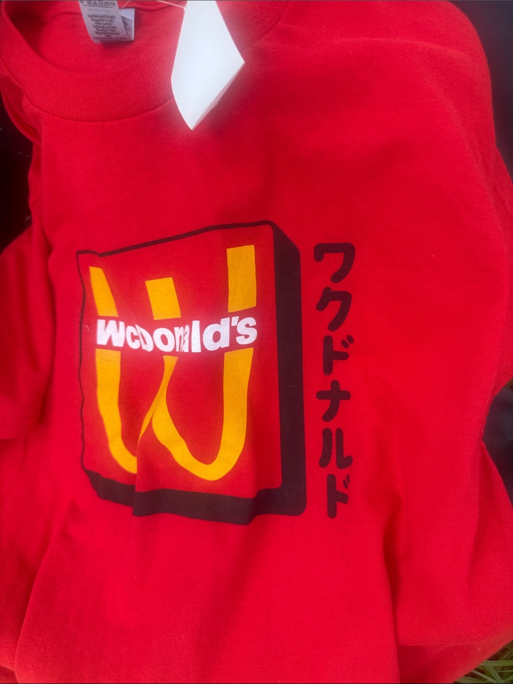 McDonald's Red Tee with Yellow Logo and Black Accents